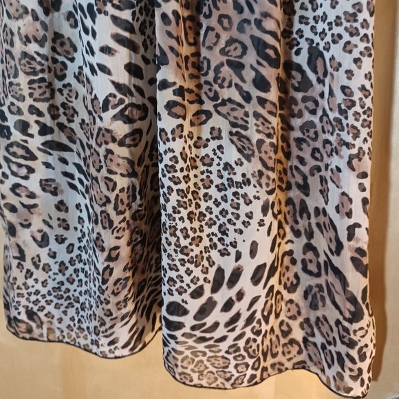 APT. 9 Intimates Cheetah Print Babydoll Slip_Size Medium - Picture 7 of 7